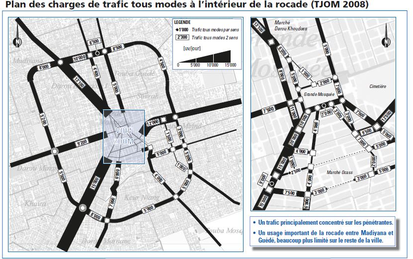 Etude du plan de déplacements et aménagements urbains de Touba.